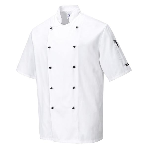 Portwest Cumbria Cook Chefs Jacket Kitchen Food Catering Apron Coat Uniform C733 