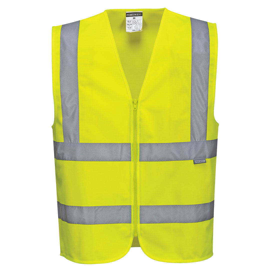 Portwest C375 Hi Vis Zipped Band & Brace Vest - All Clothing