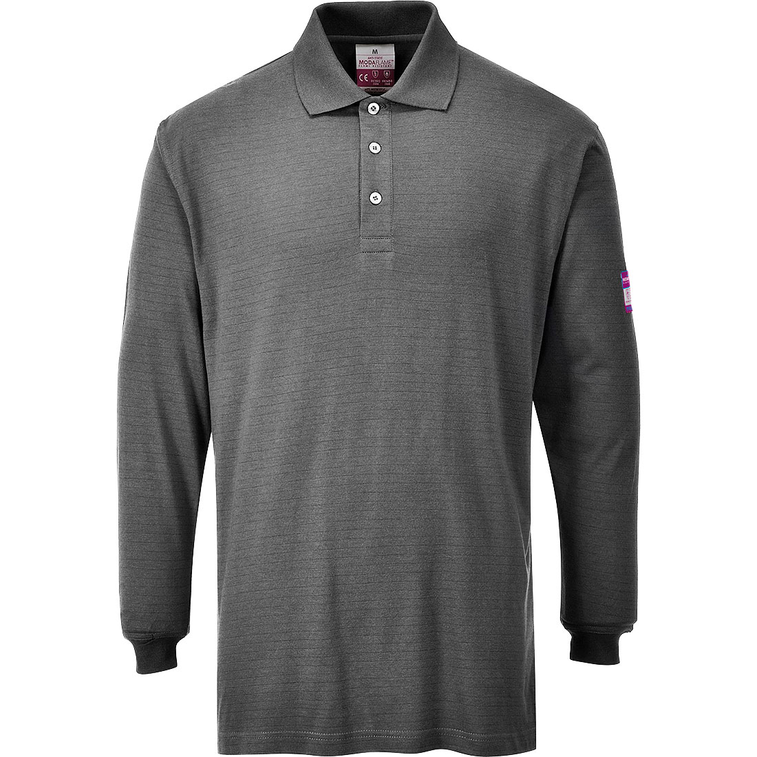 Portwest FR10 Flame Resistant Anti Static Long Sleeve Polo Shirt