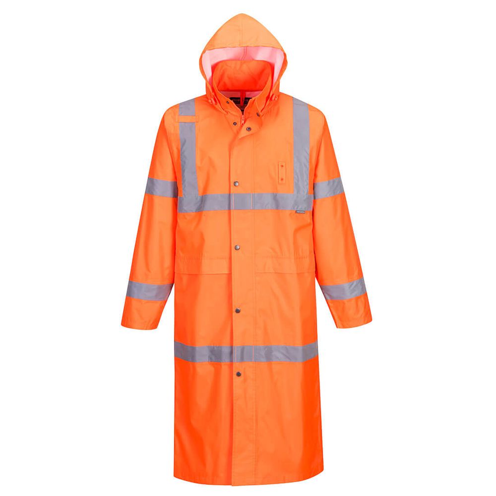 Portwest H445 Hi Vis Coat 122cm - All Clothing & Protection