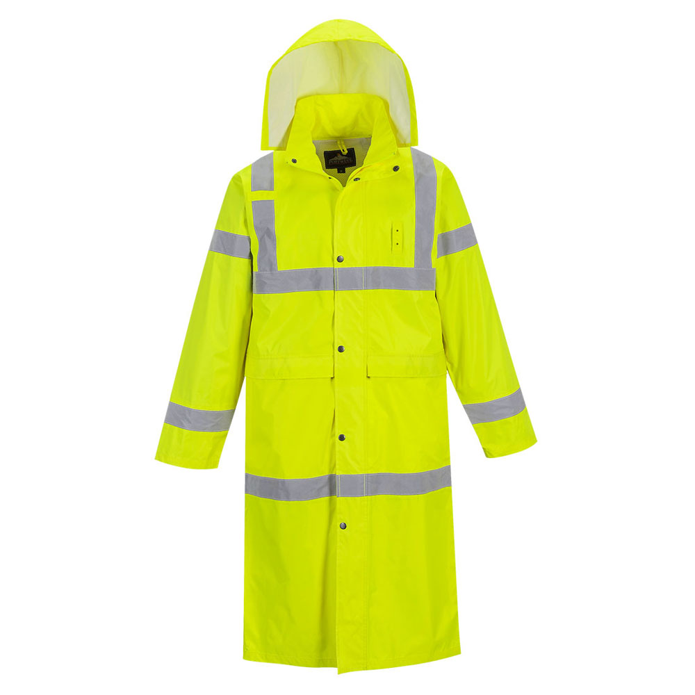 Portwest H445 Hi Vis Coat 122cm - All Clothing & Protection