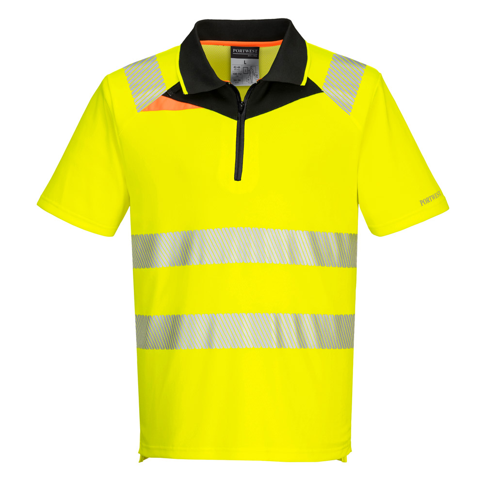 Portwest DX412 Hi Vis Polo Shirt - Image 2