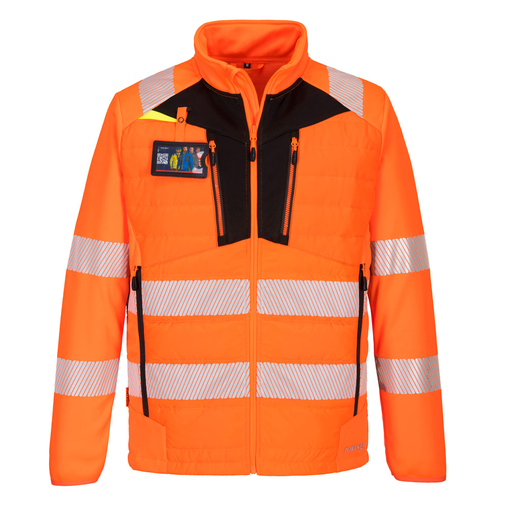 Portwest DX473 Hi Vis Baffle Jacket - Image 2