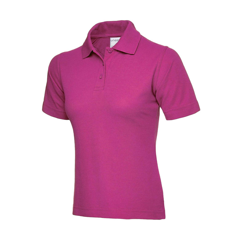Uneek UC115 Ladies Ultra Cotton Short Sleeve Polo Shirt - Image 5