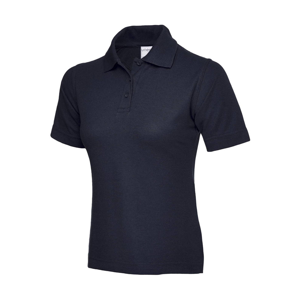Uneek UC115 Ladies Ultra Cotton Short Sleeve Polo Shirt - Image 3