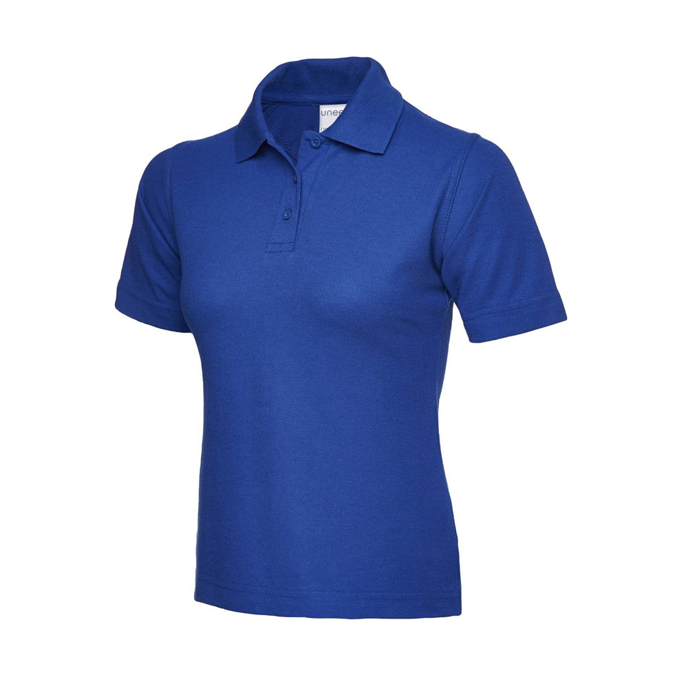 Uneek UC115 Ladies Ultra Cotton Short Sleeve Polo Shirt - Image 2