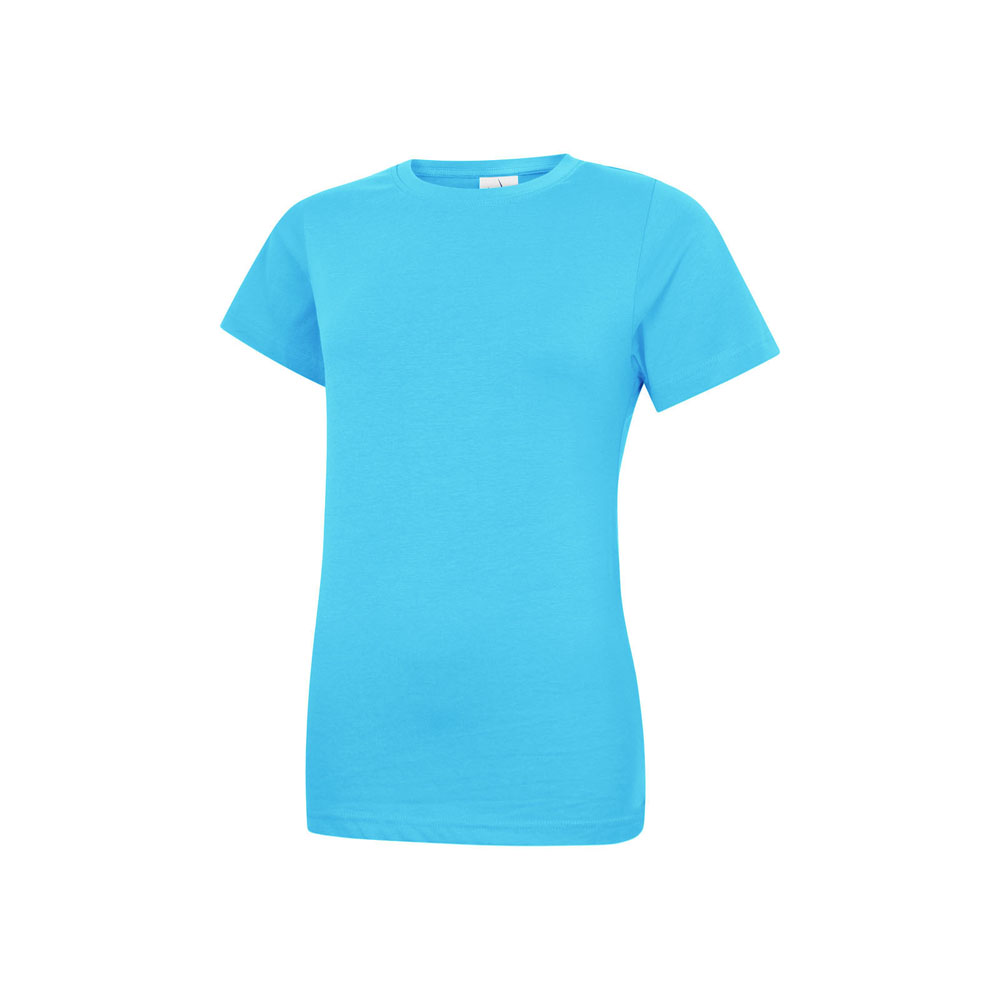 Uneek UC318 Ladies Classic Short Sleeve Tee Shirt - Image 3