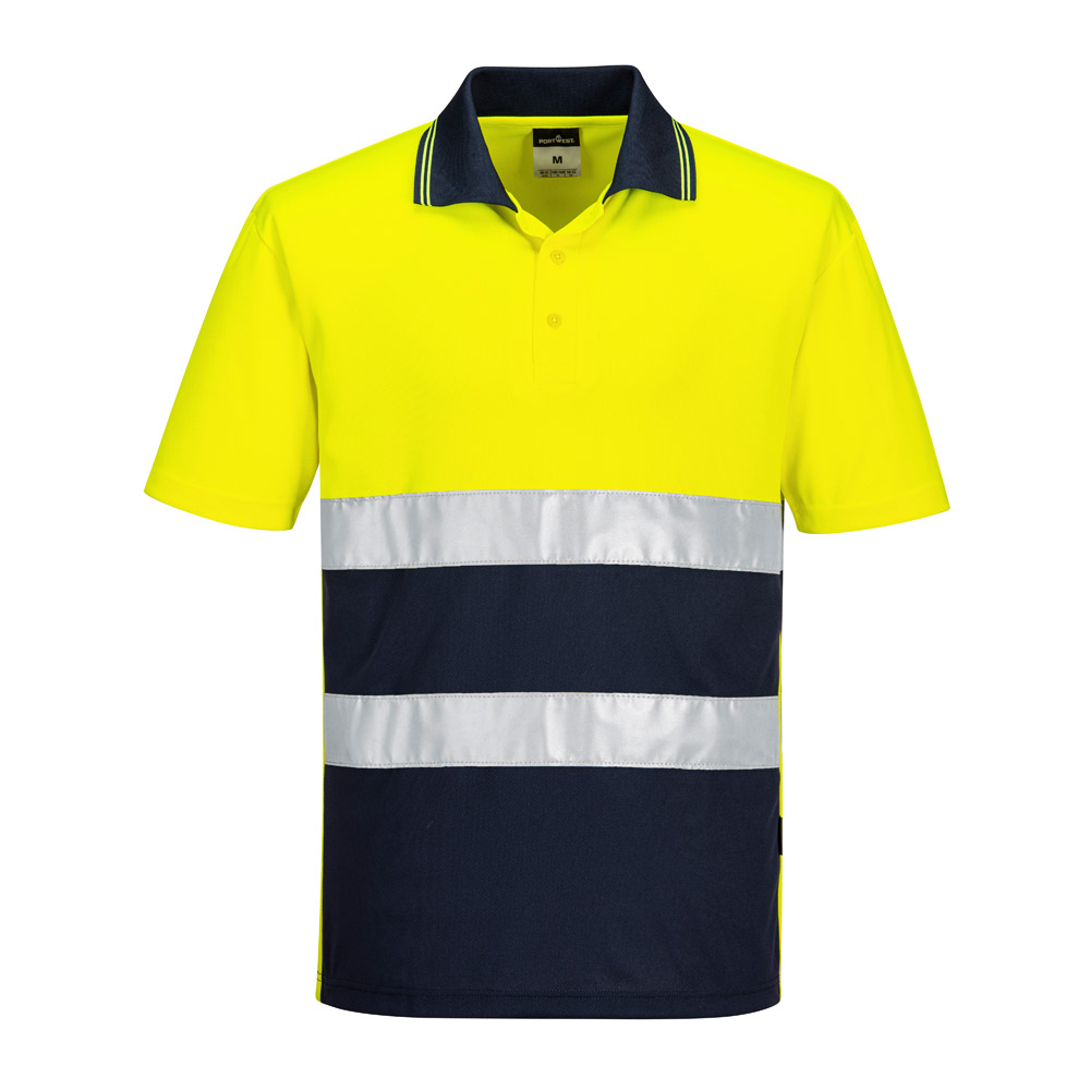 Portwest S175 Hi Vis Lightweight Contrast Polo Shirt S/S - Image 2