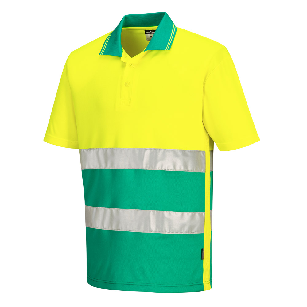 Portwest S175 Hi Vis Lightweight Contrast Polo Shirt S/S - Image 4