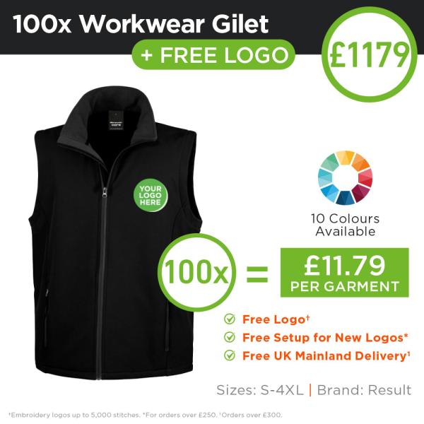 100X Workwear Gilet Bundle