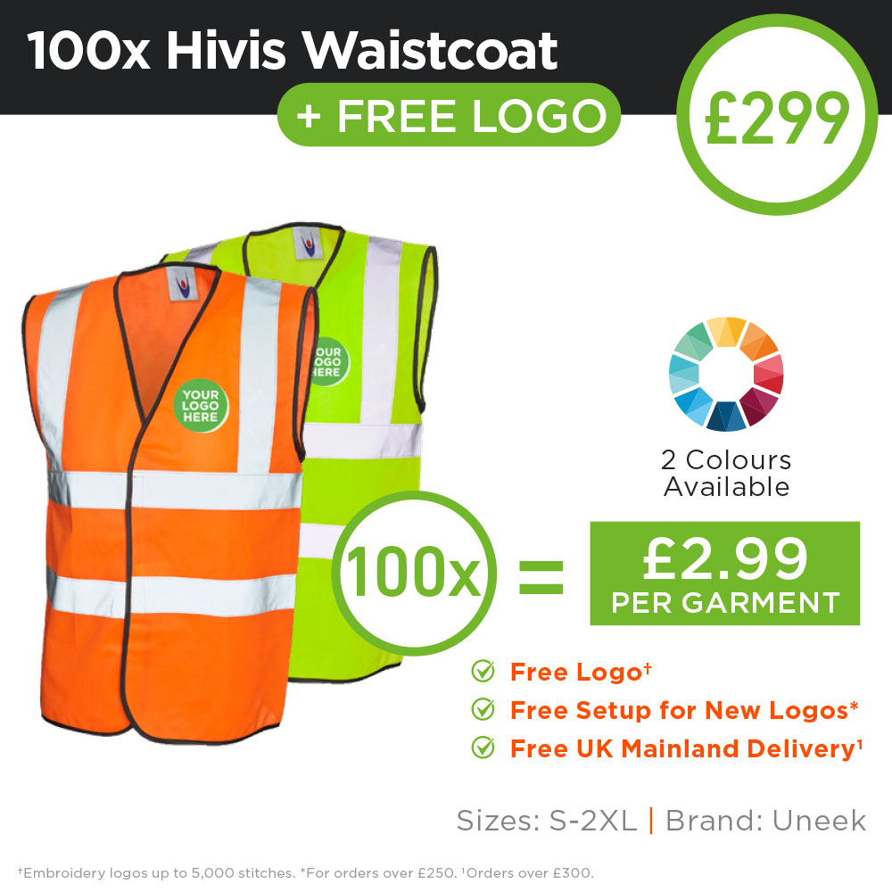 100X HiVis Waistcoat Bundle