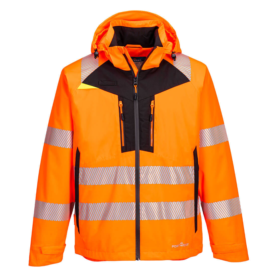 Portwest DX462 Hi-Vis Rain Jacket - Image 3